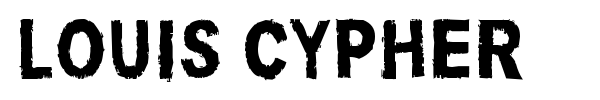 Louis Cypher font preview